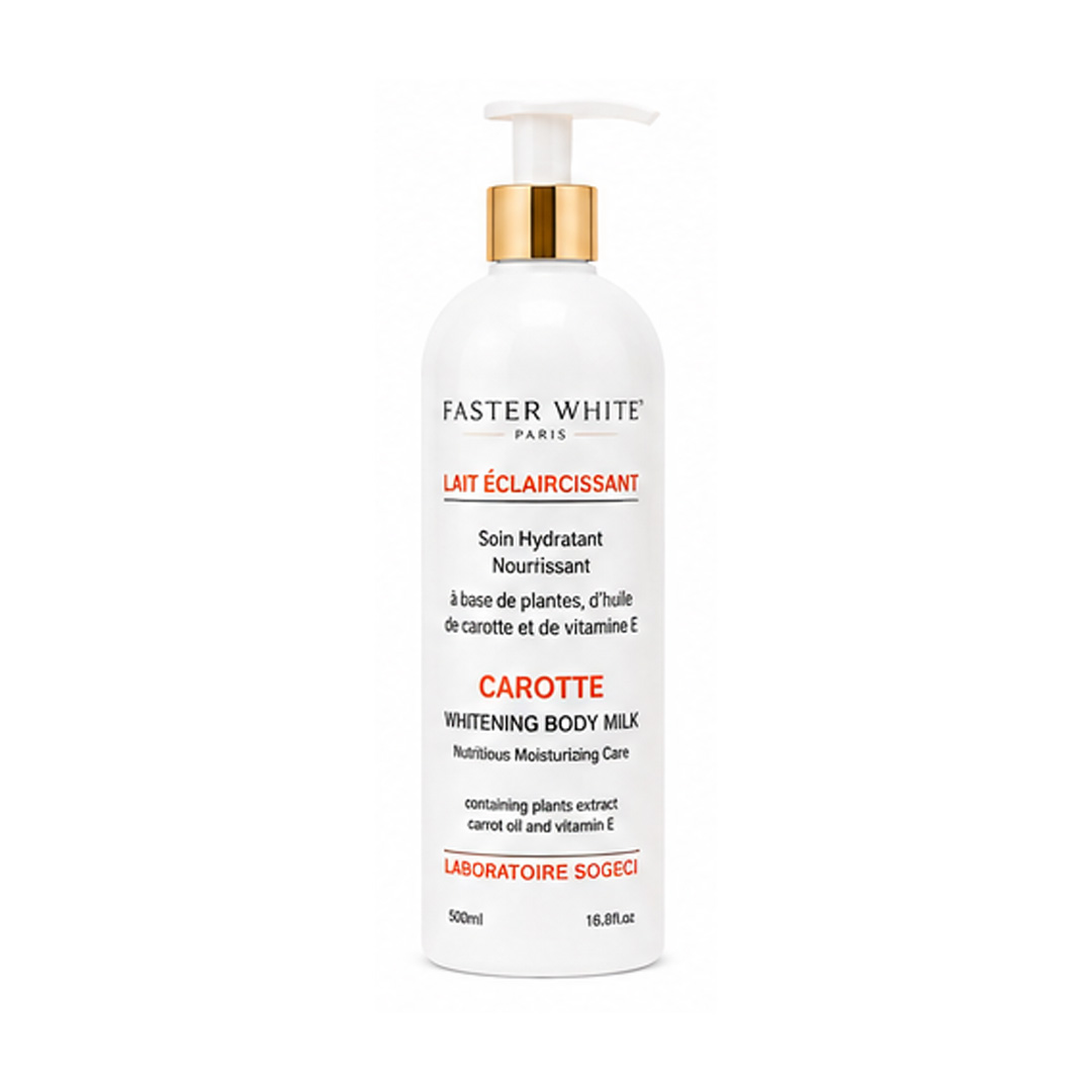 Faster White Paris Carotte – Lait Corps Hydratant & Nourrissant